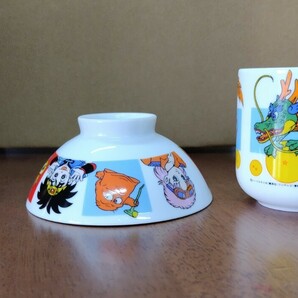 子供用茶碗と湯呑 ダイの大冒険とドラゴンボールＺ 昭和レトロ 当時物 食器 陶器の画像4