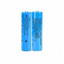 18650 リチウムイオン電池 バッテリー PSE認証 高容量 2000mAh 3.7V 18mm X68mm 4本セット_画像3