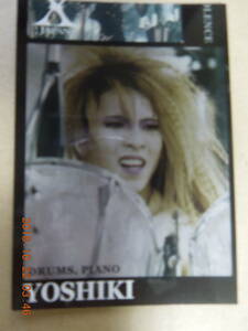 No.018 ： X JAPAN / YOSHIKI/ Trading Collection Card トレーディングコレクションカード