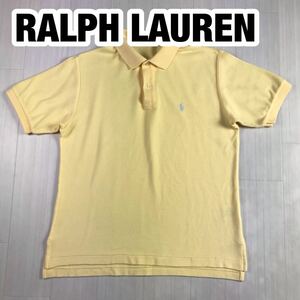 RALPH LAUREN Ralph Lauren polo-shirt with short sleeves lady's size M light yellow 