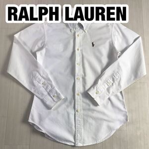 RALPH LAUREN ラルフローレン 長袖シャツ レディースサイズ O ホワイト カラーポニー