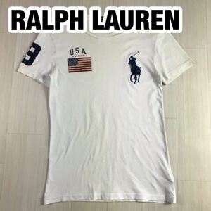 RALPH LAUREN ラルフローレン 半袖Tシャツ XS ホワイト ビッグポニー