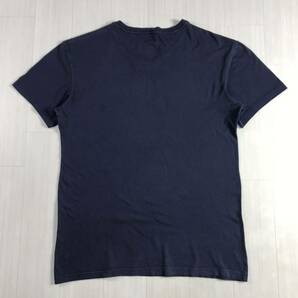 POLO RALPH LAUREN ポロ ラルフローレン 半袖Tシャツ L ネイビー 刺繍ポニー ワンポイントロゴ Vネックの画像3