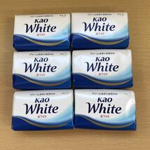 花王石鹸ホワイト 固形石鹸 花王　クリームみたいな石けん　kao White ホワイト　重量90ｇ　長期保管品　6個　100％植物性_画像1