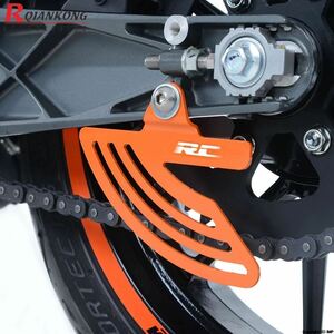 Ktm rc 125/200/390 2014-2018 バイクステンレス チェーンカバー保護つま先チェーンガード RC125 RC200 RC390 2017 2016