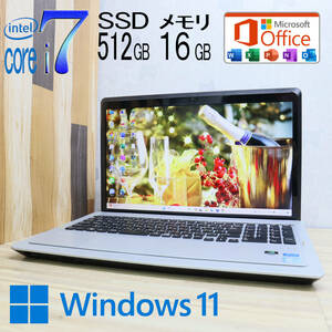 ★中古PC 最上級4コアi7！新品SSD512GB メモリ16GB★VPCF24AJ Core i7-2860QM グラボ搭載 Webカメラ Win11 MS Office2019 H&B★P67053