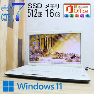 ★美品 最上級4コアi7！新品SSD512GB メモリ16GB★T451 Core i7-2670QM Webカメラ Win11 MS Office2019 Home&Business ノートPC★P68814