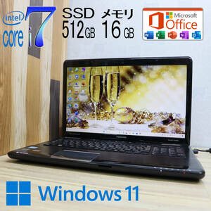 ★美品 最上級4コアi7！新品SSD512GB メモリ16GB★T571 Core i7-2670QM Webカメラ Win11 MS Office2019 Home&Business ノートPC★P67909