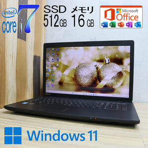 ★超美品 最上級4世代4コアi7！新品SSD512GB メモリ16GB★T574 Core i7-4702MQ Webカメラ Win11 MS Office2019 Home&Business★P68400