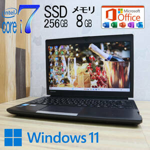 ★中古PC 最上級4世代4コアi7！新品SSD256GB メモリ8GB★R734/W4K Core i7-4700MQ Webカメラ Win11 MS Office 中古品 ノートPC★P66064