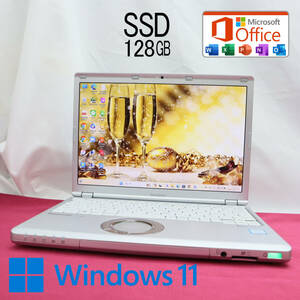 ★超美品 高性能7世代i3！M.2 SSD128GB★CF-SZ6 Core i3-7100U Webカメラ Win11 MS Office 中古品 ノートPC★P64383