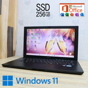 ★美品 高性能3世代i5！新品SSD256GB★SVZ1311AJ Core i5-3210M Webカメラ Win11 MS Office 中古品 ノートPC★P68745