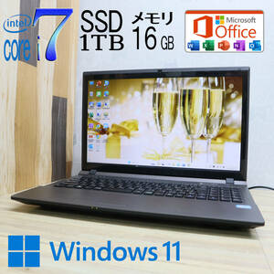 なんと！新品SSD1TB メモリ16GB★超美品 最上級4コアi7！★PCMN7850BDW7 Core i7-3630QM Webカメラ Win11 MS Office2019 H&B★P65509