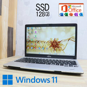 ★超美品 SSD128GB★S937/S Celeron 3965U Win11 MS Office 中古品 ノートPC★P65640