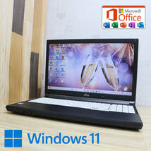 ★美品 500GB★A576/PX Celeron 3855U Win11 MS Office 中古品 ノートPC★P68789_画像1