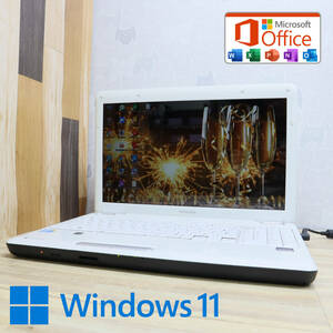 ★美品 高性能i3！500GB★EX/55L Core i3-M330 Win11 MS Office 中古品 ノートPC★P67882