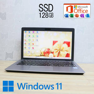 ★中古PC 高性能6世代i5！M.2 SSD128GB★VJS111D12N Core i5-6200U Webカメラ Win11 MS Office 中古品 ノートPC★P68533