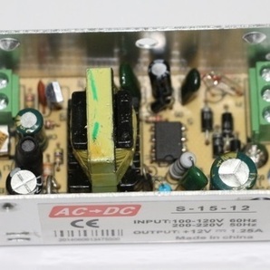 15Wスイッチングレギュレーター AC100-120V → DC12V 1.25A ACからDCパワーサプライ 電源コンバータモジュール！の画像6