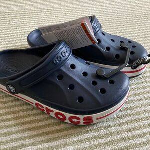 【新品】クロックス バヤバンド　クロッグ　24cm ネイビー　ペッパー crocs 24