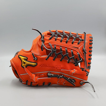 【クリーニング済み (高校野球対応)】 ミズノ 硬式グローブ / 外野手用 型付け済み (mizuno グラブ)[KA367]_画像3