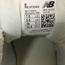 未使用 new balance レディース スニーカー 24.5cm WL373OK2 ライトグレー ピンク [jgg]_画像7