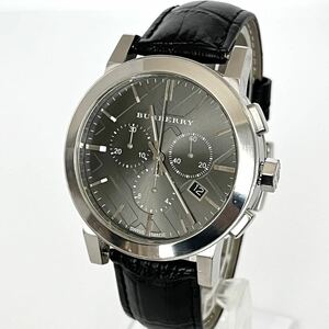 【稼働】バーバリー BURBERRY BU9359 クロノ 男性用 腕時計 電池新品 s1666