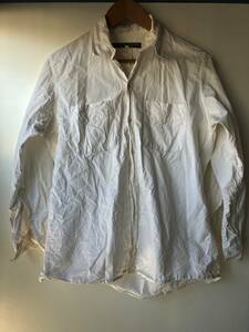 美品 ‘90s Vintage Paul Harnden Shoemakers NATURAL WHITE SHIRT handmade in ENGLAND cotton100% / 最初期 ポールハーデン オリジナル