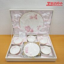 ノリタケ Noritake ボーンチャイナ サロンセット カップ5客＆ソーサー＆大皿 陶磁器 Y6680F/4501 未使用 戸塚店_画像1