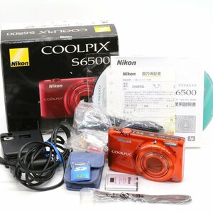 Nikon デジタルカメラ COOLPIX S6500 光学12倍ズーム Wi-Fi対応 マンダリンオレンジ S6500OR