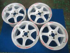 DHS 16インチ アルミホイール 16X7J +42 PCD100 4H 4穴 中古