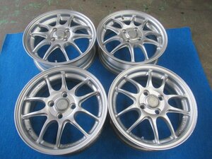 エンケイ ENKEI PF01 15インチ アルミホイール 15X5J +45 PCD100 4H 4穴 中古