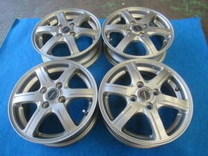 BALMINUM 14インチ アルミホイール 14X4.5J +45 PCD100 4H 4穴 中古