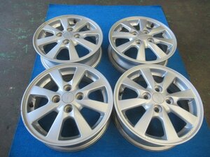 ダイハツ純正 14インチ アルミホイール 14X4.5J +45 PCD100 4H 4穴 中古