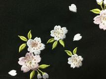 新品　入学　卒業袴　黒　刺繍　M　紐下91cm　適応身長153～160cm前後　女袴　はかま　ハカマ　袴_画像3