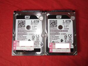 WD Black　WD10JPLX 【1TBx2】 中古 SATA 2.5インチ 内蔵ハードディスク 9.5mm厚 【10日間保証】