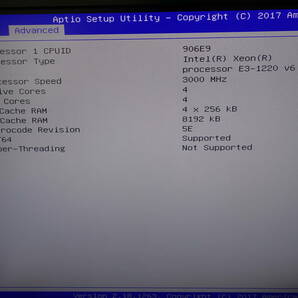 NEC Express5800/T110i 【Xeon E3-1220V6】 【BIOS確認OK】 メモリ8GB/HDDなし/OSなし 中古 タワー型サーバ 【10日間保証】の画像7