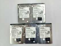 中古HDD 5台セット 東芝 MQ01ACF050 HDD 500GB SATA 7278RPM 16MB 7mm 2.5インチ 動作確認済 健康状態:正常 5枚セット TOSHIBA_画像1