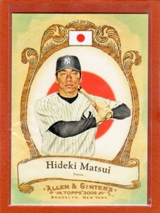 ●松井秀喜　カード　Vol.130　2009TOPPS ALLEN & GINTER'S NATIONAL PRIDE #NP40　ニューヨーク・ヤンキース