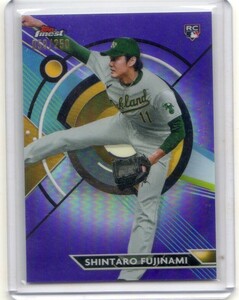 ●藤浪晋太郎　カード　Vol.12　2023TOPPS FINEST PURPLE REFRACTOR #51　250枚限定　ルーキー　オークランド・アスレチックス