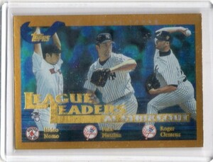 ●野茂英雄　カード　Vol.943　2002TOPPS #342　ボストン・レッドソックス　ロジャー・クレメンス　マイク・ムッシーナ