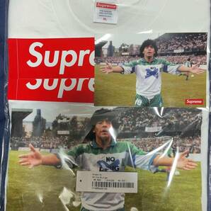 新品 未開封 マラドーナステッカー付 XLサイズ Supreme Maradona Tee White シュプリーム マラドーナ 白の画像2