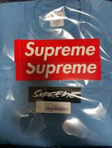 新品未開封 ステッカー付 XLサイズ Supreme Futura Box Logo Tee Bright Blue シュプリーム フューチュラ ボックスロゴ_画像2