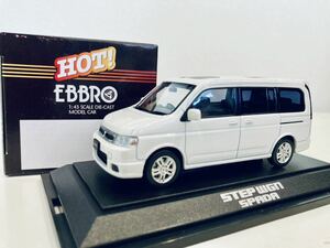 【送料無料】 1/43 EBBRO ホンダ ステップワゴン スパーダ ホワイト