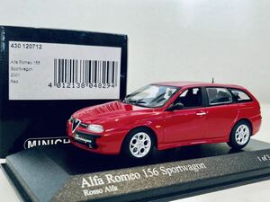 1/43 Minichamps Alpha Romeo アルファロメオ 156 スポーツワゴン 2001 Red