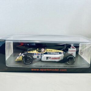 【送料無料】1/43 Spark Williams Honda ウィリアムズ ホンダ FW11B #6 N.ピケ Winner Hungary GP 1987の画像4