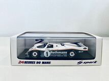 【送料無料】1/43 Spark Rothmans Porsche ポルシェ 962C #1 H.シュタック-D.ベル-A.ホルバート Winner Le Mans 1986タバコ仕様_画像4