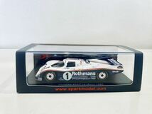 【送料無料】1/43 Spark Rothmans Porsche ポルシェ 962C #1 J.マス-J.イクス-D.ベル Le Mans 1985タバコ仕様_画像4