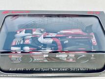 【送料無料】1/43 Spark Audi R18 HY Audi Sport Team Joest #8 L.デュバル-O.ジャービス-L.ディ.グラッシ 3rd Le Mans 2016_画像6