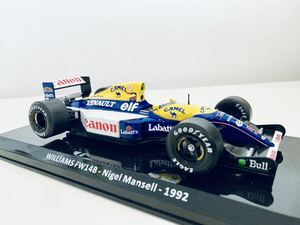 【送料無料】1/24 ビッグスケール F1 コレクション 32 ウィリアムズ ルノー FW14B N.マンセル 1992 タバコ仕様 純正クリアケース付