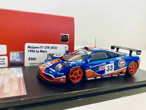 【送料無料】1/43 HPI MIRAGE MacLaren マクラーレン F1 GTR #33 Gulf Bellim-Weaver-J.J.Lehto Le Mans 1996